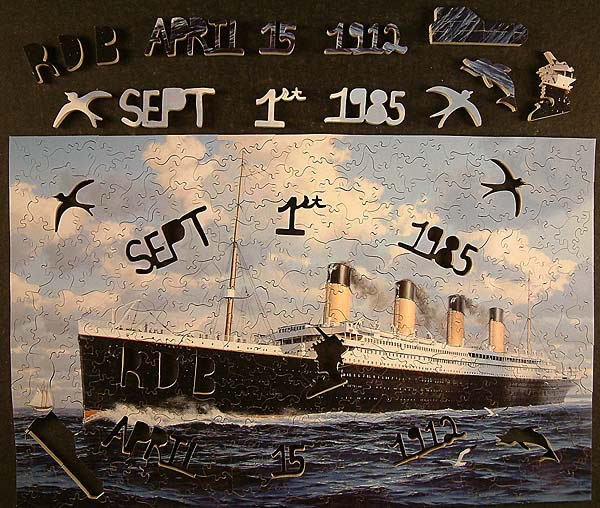 Original Titanic Jigsaw Puzzle Made for Robert Ballard in May, 2004